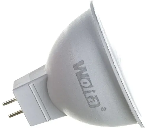 Лампочка светодиодная Wolta / Вольта 25WMR16 для спотов 51мм, софит, GU5.3, 6500К, 825Лм, холодный свет, 220В, 10Вт / освещение