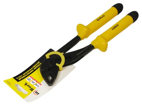 Клещи переставные InWork / ИнВорк диэлектрические, из инструментальной стали, цвет черный, длина 250мм / инструменты