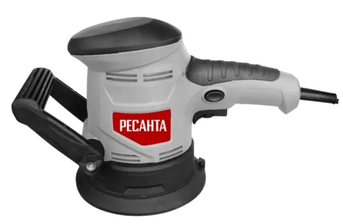 Машина шлифовальная Ресанта ЭШМ-125Э орбитальная, сетевая, диаметр 125мм, 450Вт, 13000об/мин / инструменты