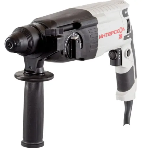 Перфоратор Интерскол П-26/800 ЭР в пластиковом кейсе щеточный, серо-черный, SDS+, 3 режима работы, 3Дж, 800Вт / инструменты