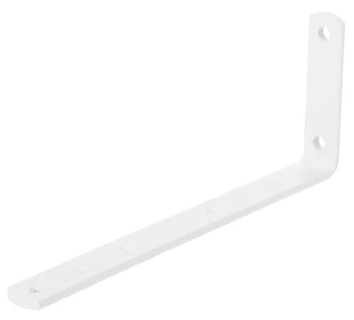 Кронштейн для полки Петротех бытовой угловой, стальной, белый, 80х180х20х4мм / держатель