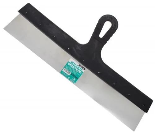 Шпатель строительный Интек фасадный, из нержавеющей стали, 450мм / малярные и отделочные инструменты