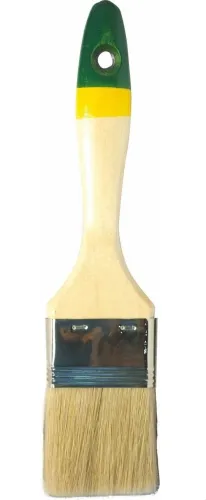 Кисть малярная 888 Евро плоская, со смешанной щетиной и деревянной ручкой, 75х15мм / малярные и отделочные инструменты