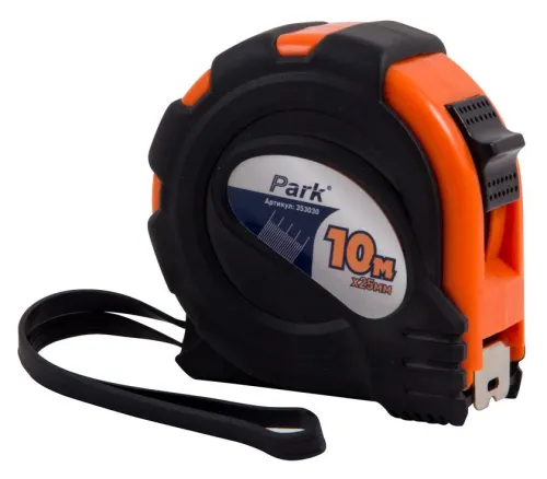 Измерительная рулетка PARK ТМ30-10025, 10м, черная