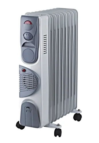 Радиатор масляный Оазис BB-15T, напольный, серый, 1500Вт