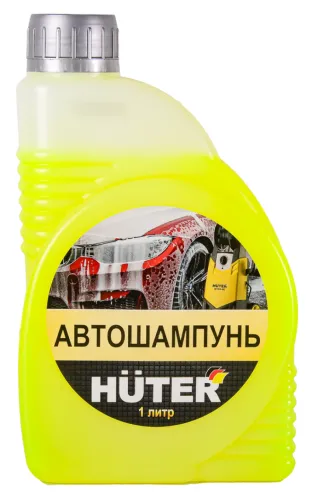 Автошампунь Huter / Хутер для бесконтактной мойки, 1л / автохимия
