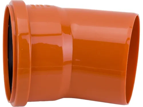 Отвод канализационный Lammin полипропиленовый d110мм оранжевый