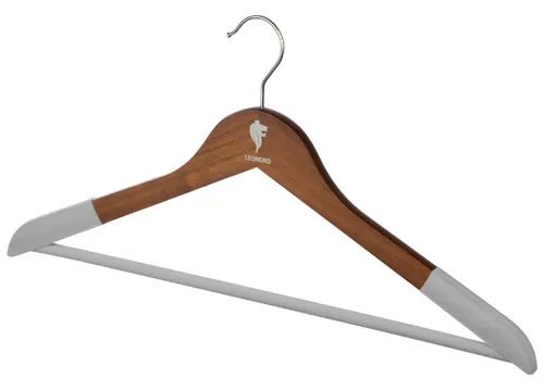 Набор вешалок Leonord флокированные темно-коричневые 3шт
