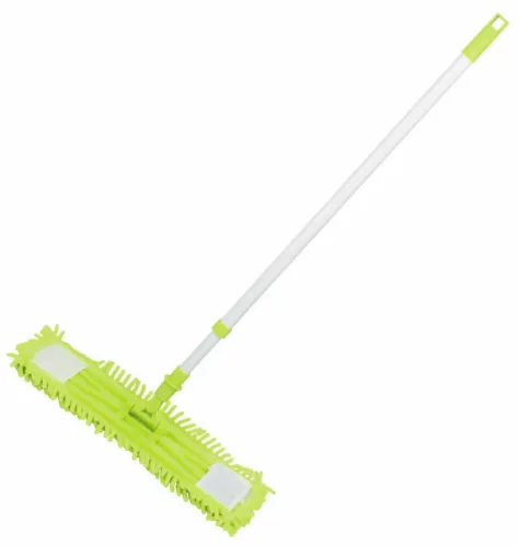 Швабра Рыжий кот Mop M4 Лапша с насадкой из микрофибры с карманами, из металла и пластика, 1200мм / хозяйственные товары