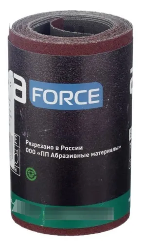 Бумага наждачная ABRAFORCE / Абрафорс для ручной и машинной шлифовки, из оксида алюминия на текстильной основе, коричневая, Р150, ширина 100мм, длина 3м / наждачка
