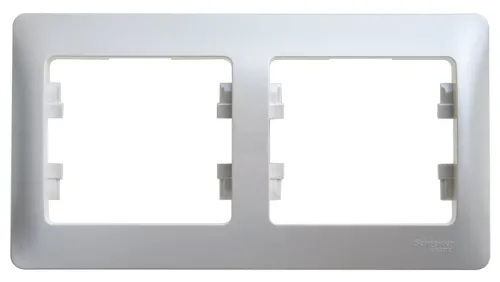 Рамка электроустановочная Schneider Electric GLOSSA GSL000302 2-постовая