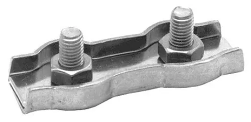 Зажим для троса MIXTON / Микстон Duplex двойной из оцинкованной стали, 3мм / крепеж