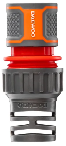 Коннектор для шланга DAEWOO / Дэу DWC 2519 с аквастопом из ударопрочного ABS пластика, 3/4 и 5/8дюйм / дом и сад