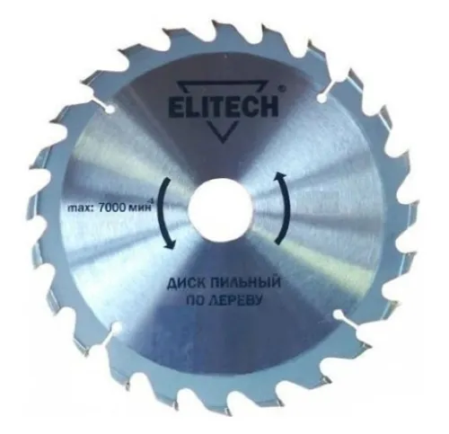 Диск пильный Elitech, по дереву, 36 зубьев, 190x20мм