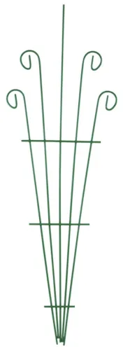 Шпалера Декоративная для растений, металлическая зеленая 465x175мм