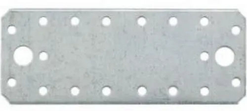 Пластина крепежная Rock Solid Connection / Рок Солид Коннекшн для деревянных конструкций, из оцинкованной стали, размером 100×32×2мм / строительство и ремонт