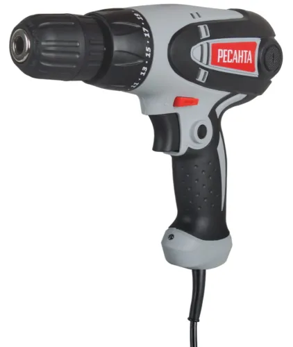 Дрель-шуруповерт Ресанта СШ-550-1, 550Вт, 25Нм, серый