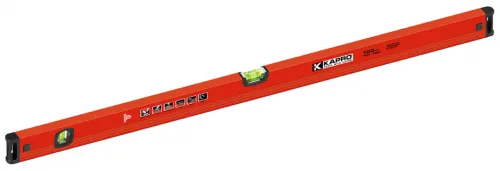 Уровень строительный KAPRO / Капро магнитный, с амортизирующими торцевыми заглушками, 2 колбы из полиакрила, алюминиевый, 100см / измерительный инструмент