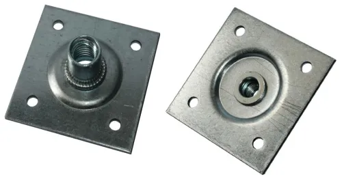 Пластина крепежная Петротех облегченная, М10, 60×60×2мм