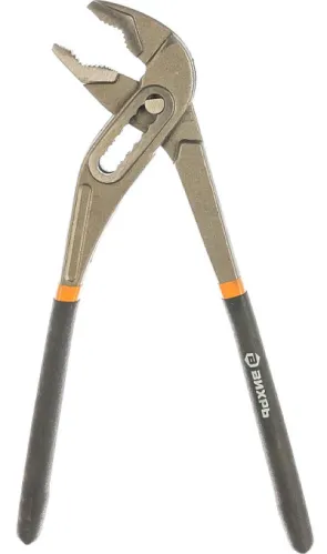 Клещи переставные Вихрь с обливными рукоятками, из углеродистой стали, цвет серый, захват 30мм, длина 250мм / инструменты