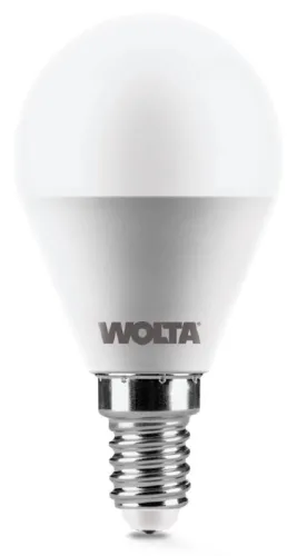 Лампочка светодиодная Wolta шар E14 3000K 825Лм 10Вт