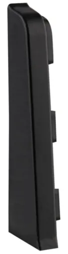 Заглушки для плинтуса Salag / Салаг Lima левая и правая ПВХ, цвет черный, 72×20мм, 2шт. / строительство и ремонт