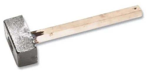 Кувалда кованая с деревянной рукояткой, из стали, 2кг, длина 400мм / инструменты для строительства и ремонта