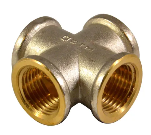 Крестовина СТМ латунь, внутренняя канализация, CRKF0034, 20мм