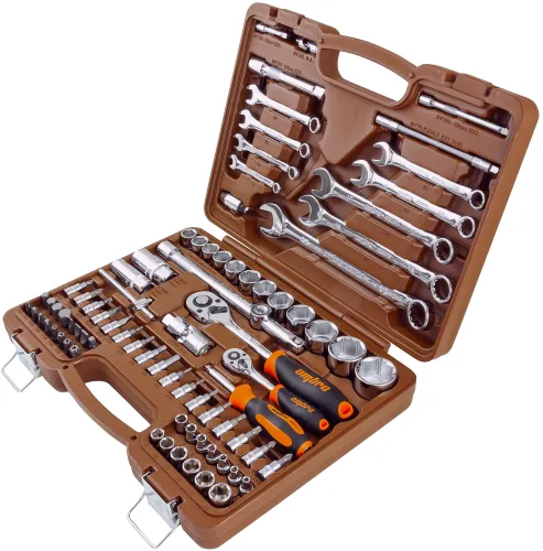 Набор инструментов Ombra OMT82S, легированная сталь, 82 предмета