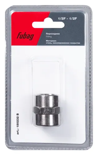 Переходник Fubag / Фубаг для пневмоинструмента, из стали, внутренняя резьба 1/2дюйма / оснастка
