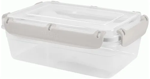 Контейнер пищевой Plast Team BERGEN с крышкой, 800мл, пепельный жемчуг