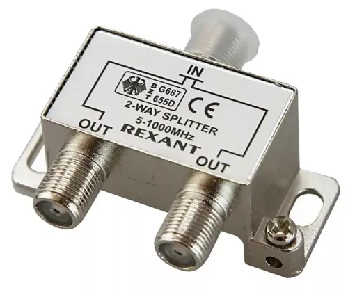 Сплиттер Rexant 06-0040-B антенный на 2 выхода 5-1000 МГц