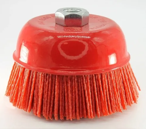 Щетка крацовка ORIENTCRAFT для МШУ, чашка, нейлон, 150мм