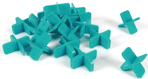 Крестики BIHUI / Бихай для плитки профессиональные, пластиковые, зеленые, 50шт. в упаковке / крепеж