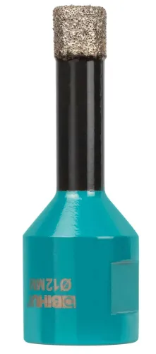 Коронка алмазная BIHUI / Бихай для МШУ по керамограниту, сухой рез, хвостовик М14, диаметр 12мм / инструменты