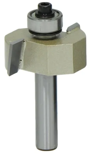 Фреза Elitech / Элитек пазовая дисковая, с подшипником, 2 лезвия, стальная, твердосплавная, диаметр 31.7мм, хвостовик 8мм, 12.7/53мм / инструменты