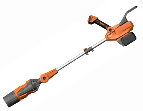 Воздуходувка аккумуляторная DAEWOO / Дэу DABL 7042Li SET для быстрой и простой уборки территории, цвет оранжевый, Li-Ion, 2.5А/ч, 1400м³/ч, 70м/с / садовая техника