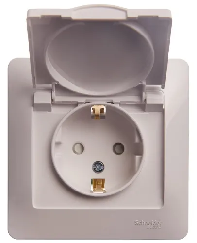 Розетка Schneider Electric Glossa GSL000146, 1-местная с заземлением