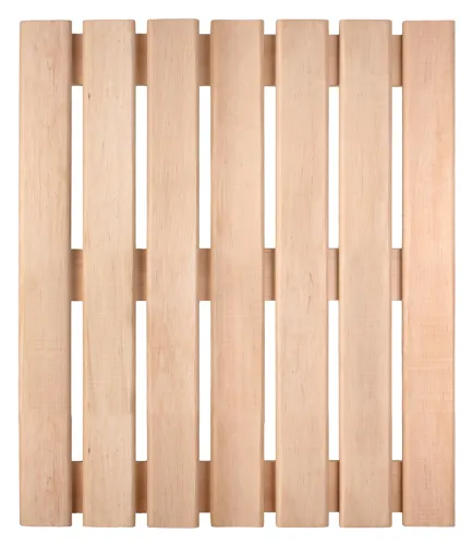 Решетка на пол Банные штучки для бани и сауны, из древесины ольхи, бежевый, 70×60х4см / трапик