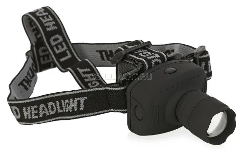 Налобный фонарь Трофи GB-301 светодиодный 3 режима, черный, 50лм 68м IP20 3Вт / туризм и отдых на природе