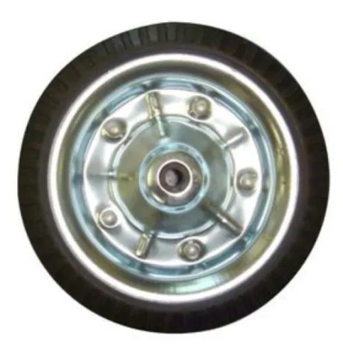 Колесо промышленное PARK / Парк из металла и резины, диаметр 145мм / фурнитура