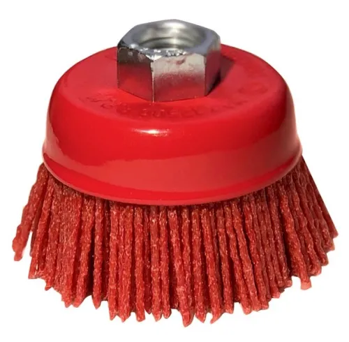 Щетка крацовка USP / УСП для УШМ, чашка, нейлоновая, 100мм / инструменты