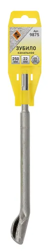 Зубило Энкор канавочное, с хвостовиком SDS-plus, из металла, цвет серый, 250мм / инструменты