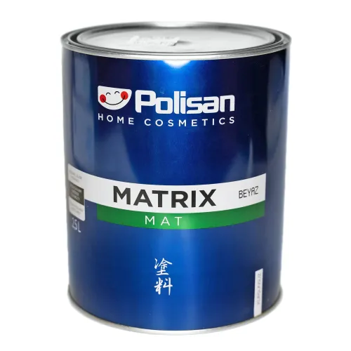 Эмаль Polisan / Полисан Matrix Mat универсальная, алкидная, матовая белая, 2.5л / лакокрасочные материалы