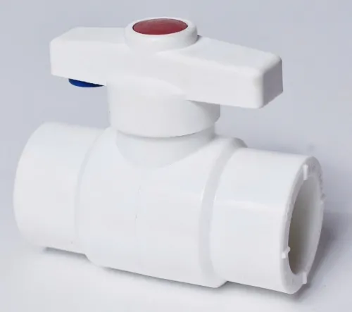 Кран шаровый для воды РВК Blitz прямой, полипропилен, белый, диаметр трубы 20мм / запорная арматура