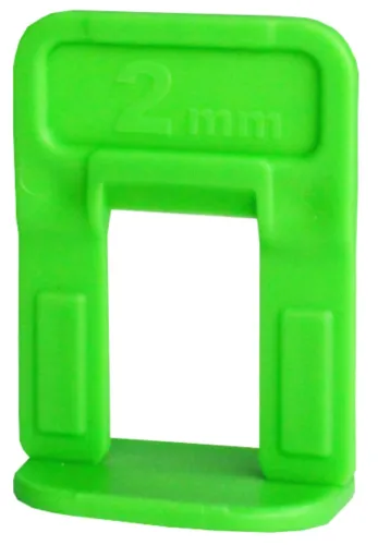 Зажим для выравнивания плитки DECOR / Декор Ворота СВП для горизонтальных и вертикальных поверхностей, пластиковый, зеленый, 2мм, 500шт. / строительство и ремонт