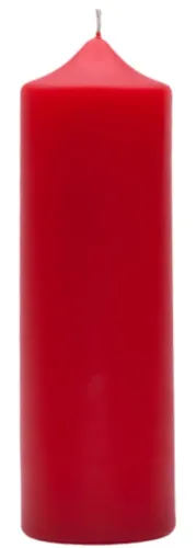 Свеча Волшебная страна Deco декоративная, парафин, красная, 60х190мм, 105751