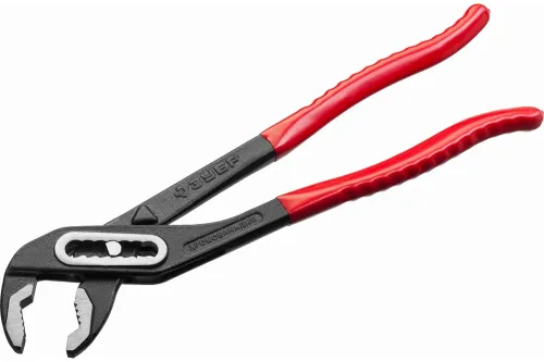 Клещи переставные Зубр Мастер c обливными рукоятками, из хромованадиевой стали, цвет черный, захват 60мм, длина 300мм / инструменты