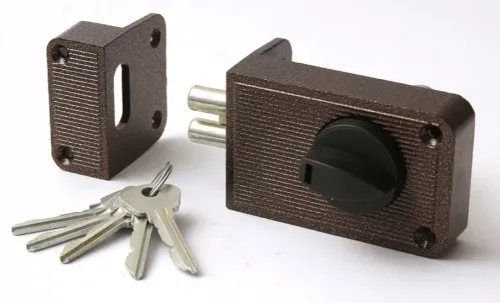 Замок накладной ЗЕНИТ ЗН 1-2, стальной, бронза, 02238