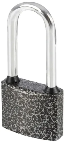 Замок навесной Park / Парк ВС3Р63-01 с автоматическим запиранием, стальной, 3 ключа, дужка диаметром 9мм / средства защиты